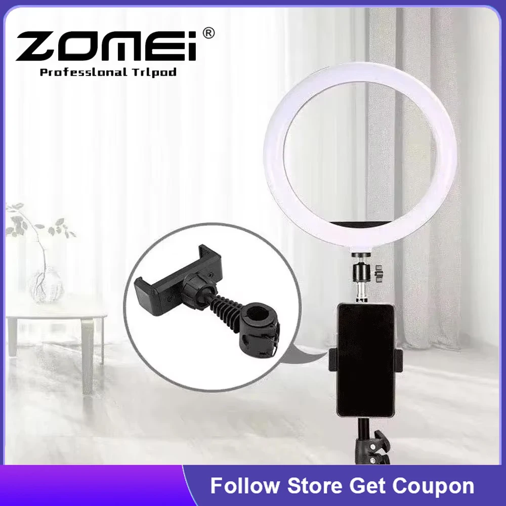 UEGOGO Phone Tripod Bracket Mobile Cell Support Clip For All Smartphones Phone Holder Mount Stand Microphone Stand Mount Tripod