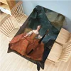 Ancient European Royal Court Lady Duchess Woman Water Resistant Cotton Linen Tablecloth Home Decoration Wall Tapestry Desk Cover 2