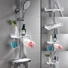New Models Extendable Shower Shelf Bathroom Shelf Without Drilling Shampoo Tray Shower Storage Holder Bathroom Accessories 4