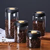 Vacuum Sealed Jar Coffee Bean Storage Bottle Kitchen Food Grain Tea Glass Jar Fresh Storage Jar Kitchen Accessories Oil jar Vase 2