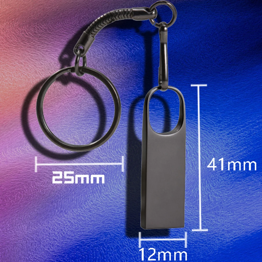 JASTER 미니 USB 플래시 드라이브 128GB 고속 메모리 스틱 64GB 블랙 메탈 펜 드라이브 32GB 무료 키체인 U 디스크 16GB 노트북용