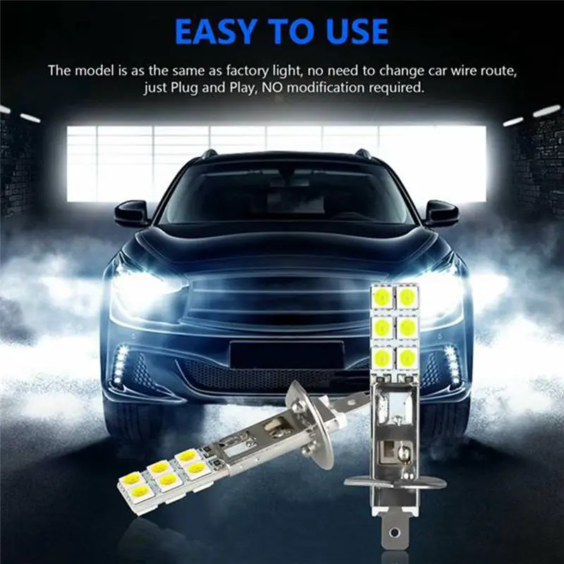 AEE5-20PCS H1 6000K 슈퍼 화이트 80W LED 헤드라이트 전구 키트 안개등
