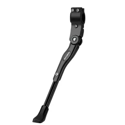 High - Strength Adjustable Aluminum Bike Kickstand - Durable and Reliable Cycling Accessory (Black)