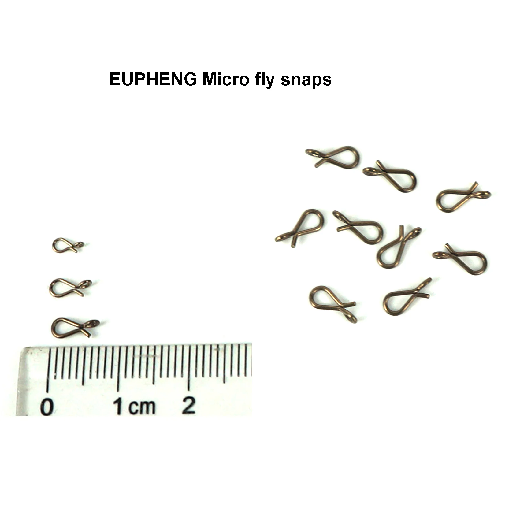 Eupheng Micro Fly Snap No-Knot Fast Quick Change Fly Fishing Snap Fly Hook  Lure Clips for Flies Hook Jig Lures