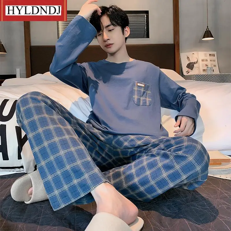 Пижама мужская повседневная с мультяшным принтом