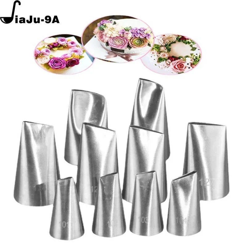 Piping Nozzle Creating Rose Petal Shape Decorating Icing Tip Baking Pastry Tools Bakeware #101 #102 #103 #104 cake decorating tip set,cake icing nozzles,baking nozzle set,cake decorating nozzle set