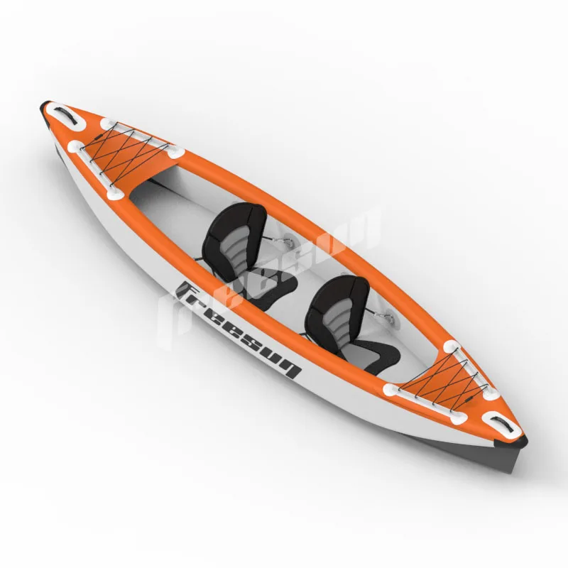 In Stock 13.5ft 410cm Inflatable Kayak Drop Stitch Folding Canoe Fishing Rowing 2 Person