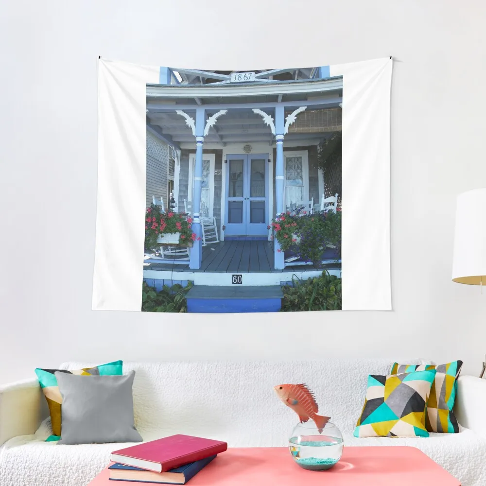 

On the Porch of a Gingerbread House Tapestry Decoration Aesthetic Home Decoration Accessories Decor For Room