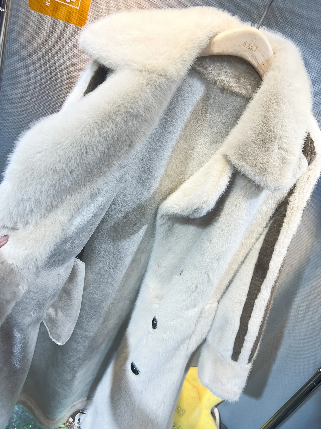 Thickened Long Suit Collar Faux Mink Coat Female 2023 Autumn Winter Fur Integrated Fur Environmental Protection Fur Women's Coat