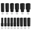 15pcs10-32mm 1/2 inch Hex Socket Wrench Head Used on Ratchet Wrench Drill Torque Spanner Deep Sleeve for Pneumatic Electric Tool 6