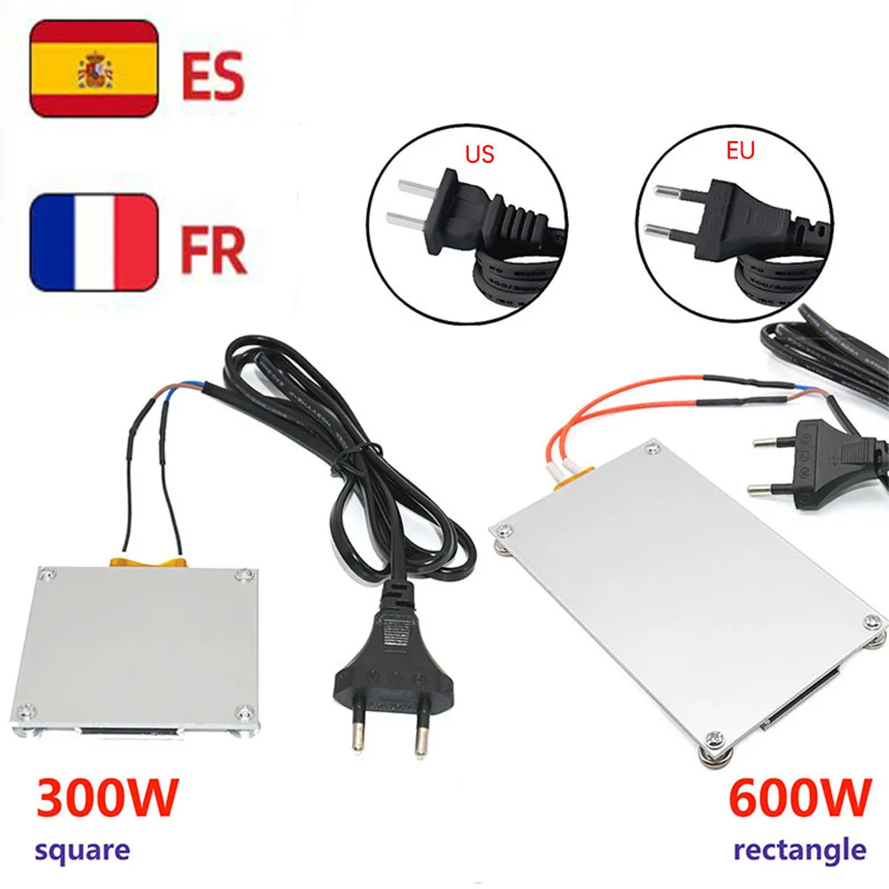 HD 600W/300W Heating Soldering 220V 260 Degree Chip Aluminum Desoldering BGA led lamp Station PTC Split Plate LED Remover