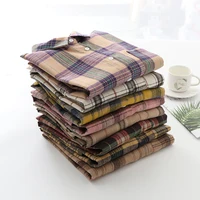 2025 Autumn New Casual Loose Plaid Shirt Women Fresh College Style  Long Sleeve Blouses and Tops Female Checked Shirts.Clothes - Image 2