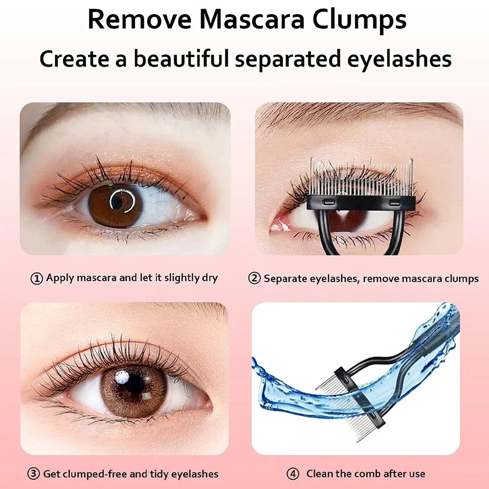 속눈썹 빗 속눈썹 분리 도구 마스카라 어플리케이터 속눈썹 브러쉬 래쉬 분리 도구 빗 아크 디자인 화장품 브러쉬 도구