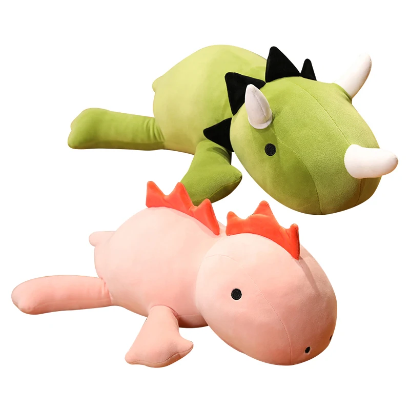 

80CM Dinosaur Weighted Plush Dolls Cute Soft Stuffed Animal Toys Kawaii Dinosaur Sleeping Pillow for Children Girls Gift