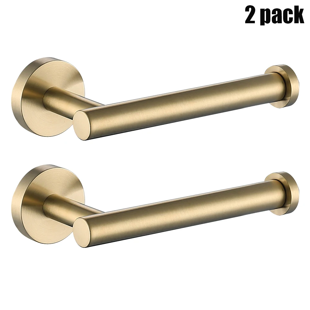 Toilettenpapierhalter Aus Gebürstetem Gold, Badezimmerzubehör, Moderner Rollenpapierhalter Edelstahl Sus 304