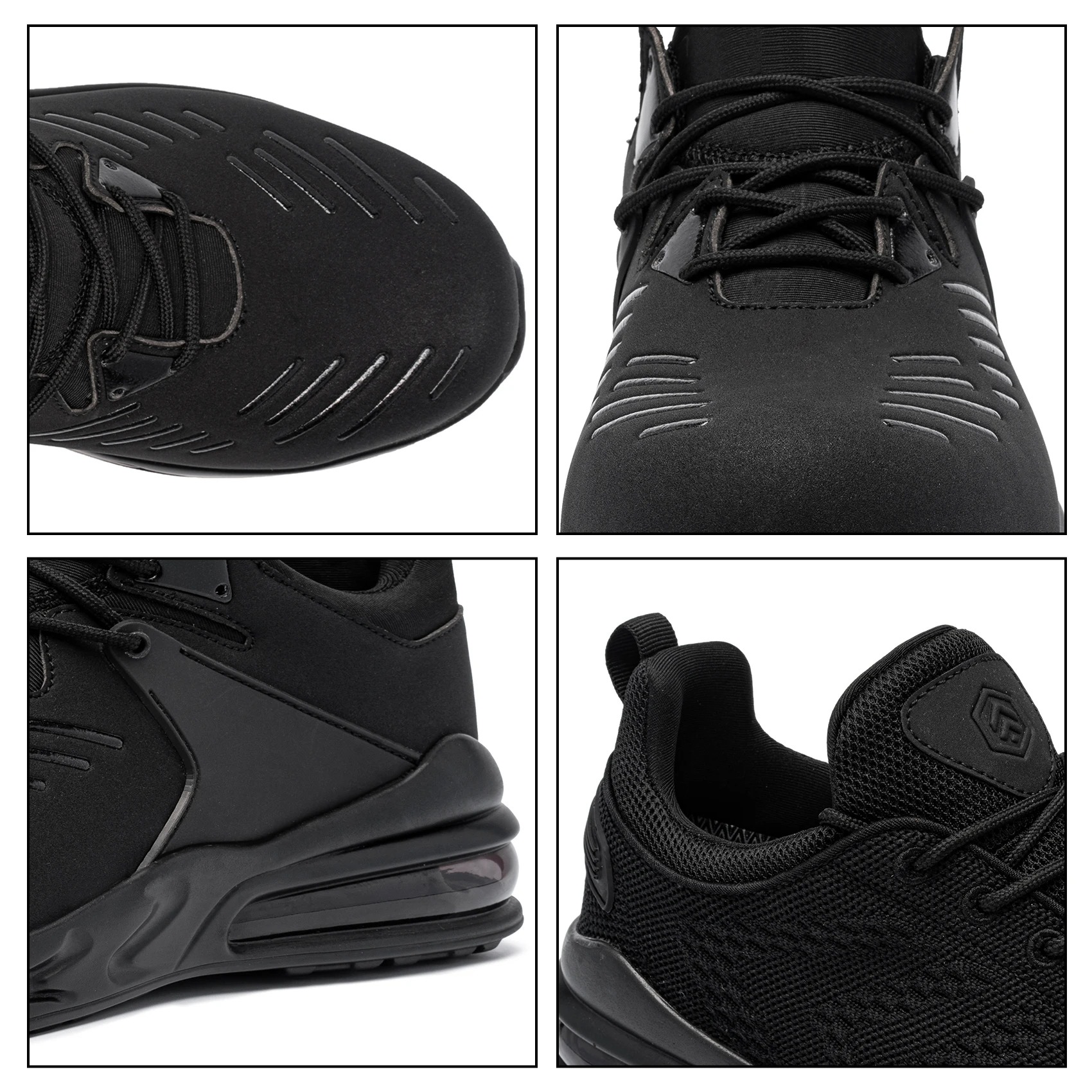 LARnmern 軽量の鋼のつま先の安全靴 滑り止め 作業靴 LARNMERN メンズ安全靴 SRC ノンスリップ女性鋼つま先作業靴防水