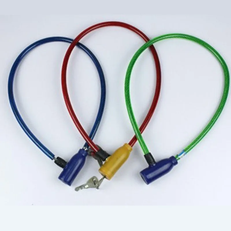 

Bicycle Lock Exquisite Steel Cable Lock Outdoor Bike anti-theft Lock Mountain Bike Wire Lock Accessories Security With 2 Keys