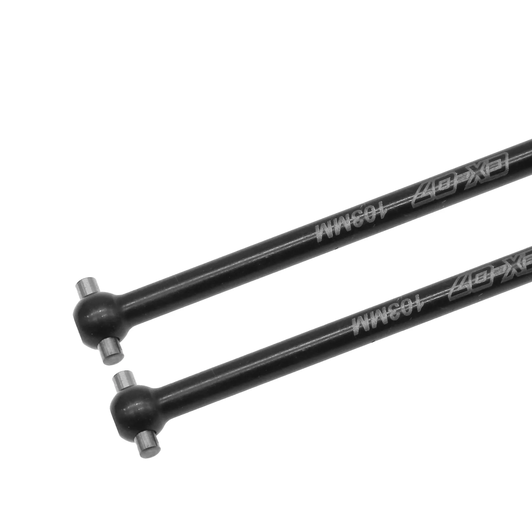 ZD Racing EX07 1/7 Scale RC Car Parts - Front CVD Dog Bone (Part #8538), Metal, 2-Pack - View #9
