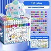 Sanrio Kuromi Cinnamoroll Cartoon Acrylic Marker Students Stackable Children'S Color Pen Paintbrush For Kindergarten Set Gifts 3