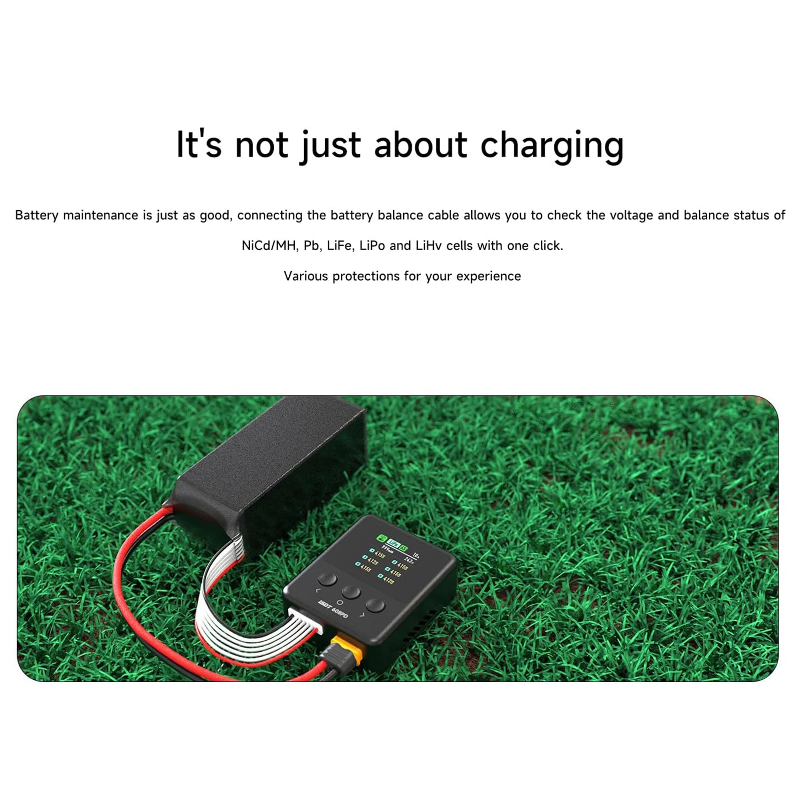 ISDT 608PD Lipo зарядное устройство, разрядное устройство постоянного тока 240 Вт Type-C PD 140 Вт 10A, двухрежимное балансное зарядное устройство для 1-6S LiPo LiHV NiMH RC thumbnail 3