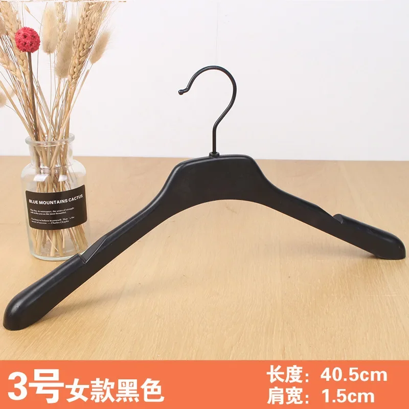 Non Slip Plastic Clothes Hanger with Seamless Wide Shoulders,10pcs 6