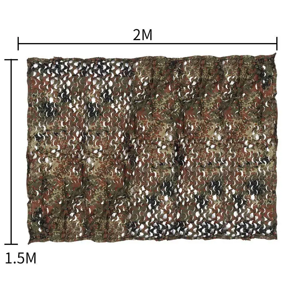 2M X 1.5M Tactical Camo Netting Camouflage Net Hunting Blind Cover Outdoor Sport Camp Tent Anti Ultraviolet Camping