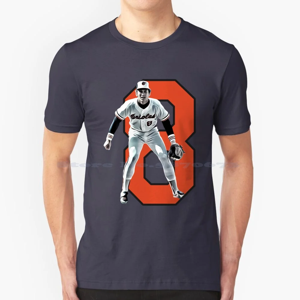 

Футболка с принтом Cal Ripken Jr, 100% хлопок, Бейсбольная Футболка Cal Ripken Jr, Уникальная футболка Cal Ripken Jr 8 Cal Ripken 8, спортивные звезды