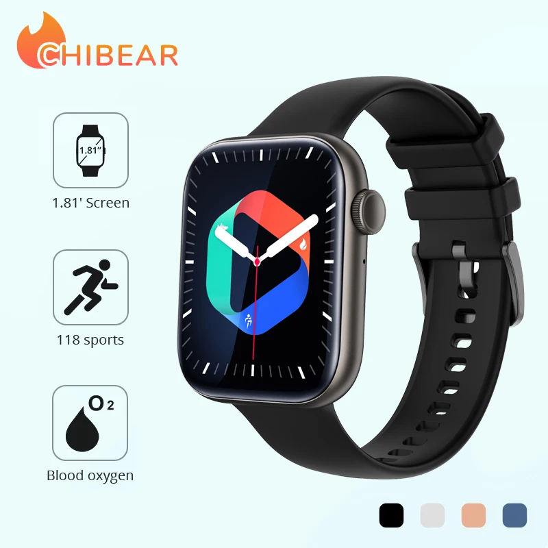 

Смарт-часы ChiBear P45, 2023 дюйма, с поддержкой Bluetooth
