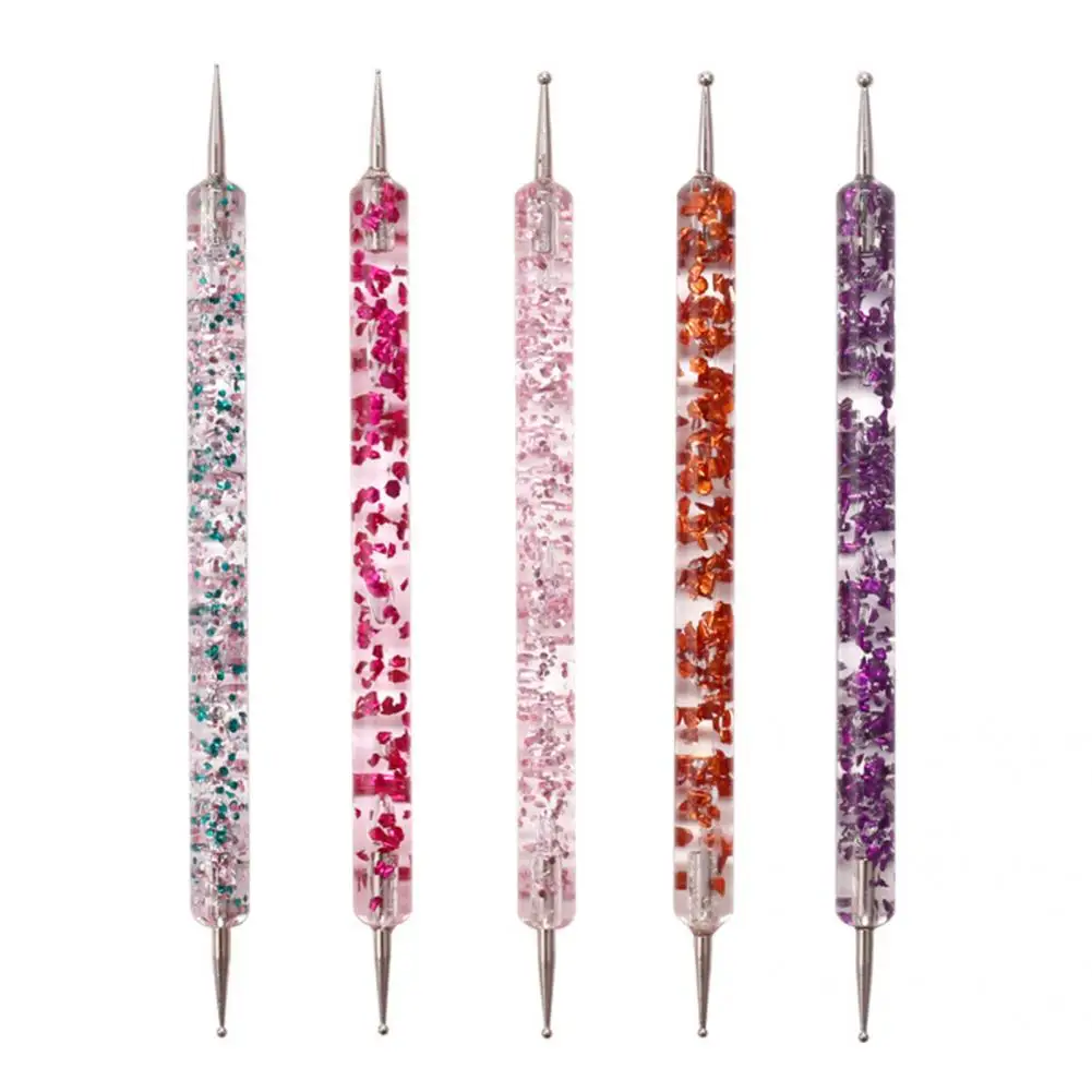 5Pcs/Set Nail Art Pen Colorful UV Gel Painting Nail Art Dotting Pen Lightweight Nail Acrylic Pen for Beauty 2
