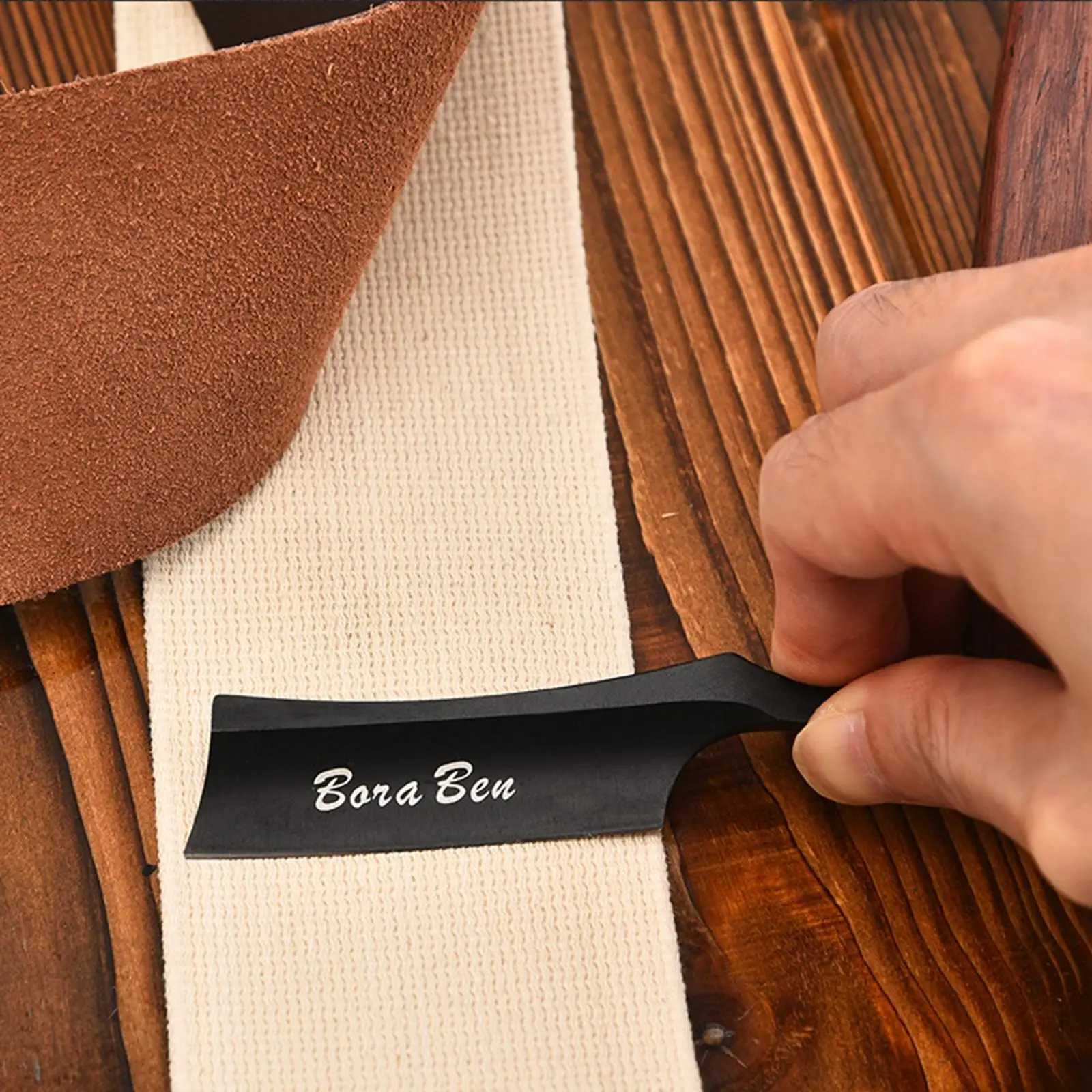 Sharpening Strop Belt Work Sharp Sander Blade Grinding Professional Leather Sharpening Strap Leather Shaving Strop Knife Shaving