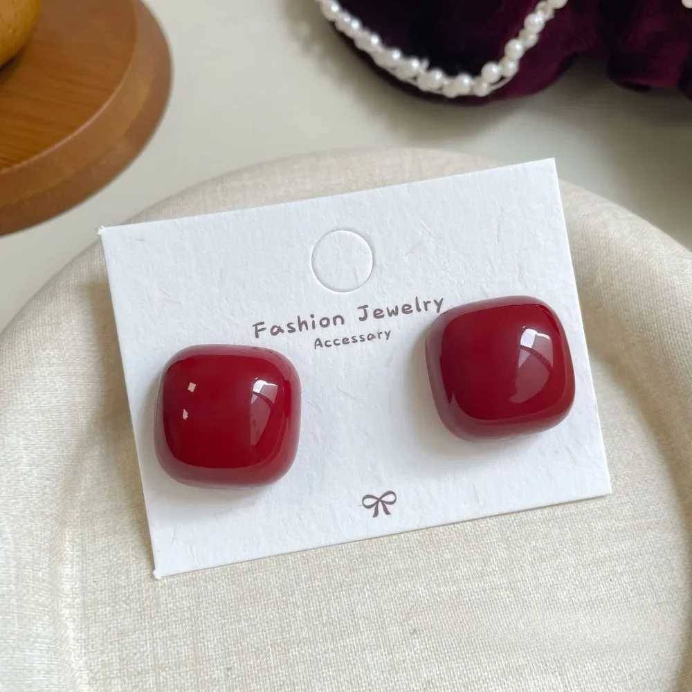 Retro Bowknot Stud Earrings for Women Girls