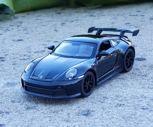 Voiture Miniature Porsche GT3RS 1/32 - Alliage Zinc Avec Lumière Et Son - Fonction Traction Arrière