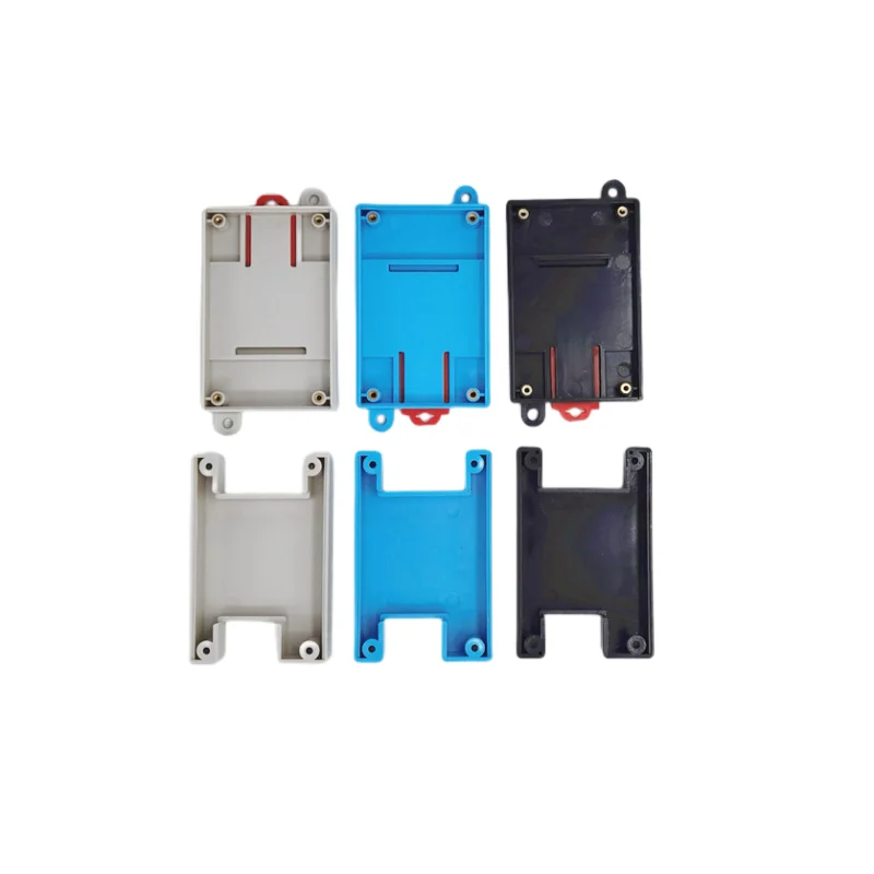 DIN Rail PLC Electrical Shell Safety Barrier Isolation Module Plastic Shell 3-49 82x54x32mm Project Box Industrial Control Box electronic enclosure case electrical box