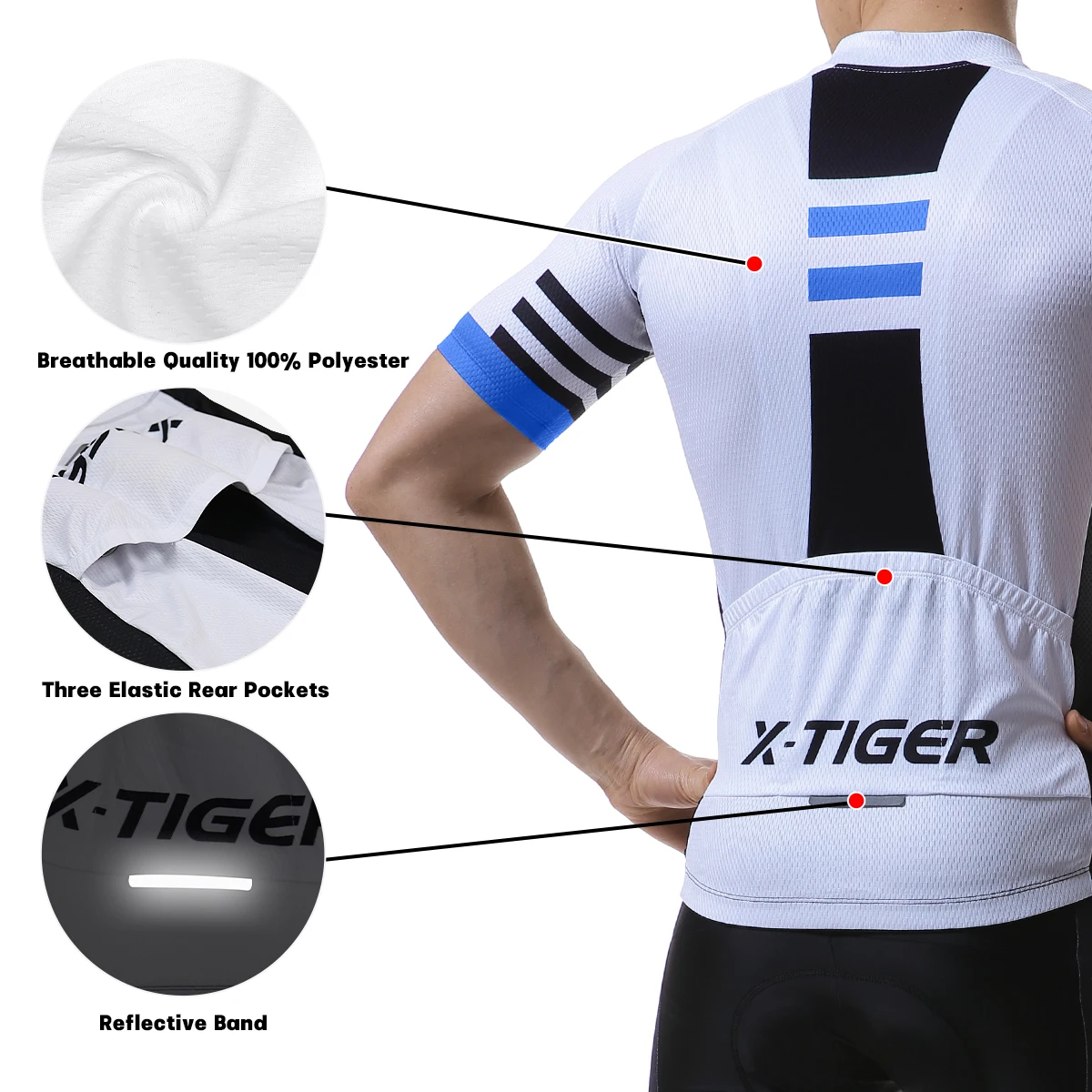 Cycling Jersey Set Men's Summer Outdoor Sport Bicycle Wear Breathable Bike Clothes MTB Suit