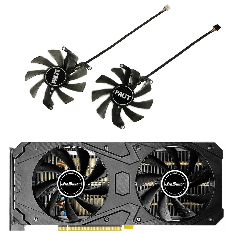 듀얼 그래픽 카드 선풍기, VGA GPU 비디오 쿨러, Manli RTX 3060 3070 3050 3060Ti LHR  Gallardo, FY09015M12LPA, 1 세트 - AliExpress
