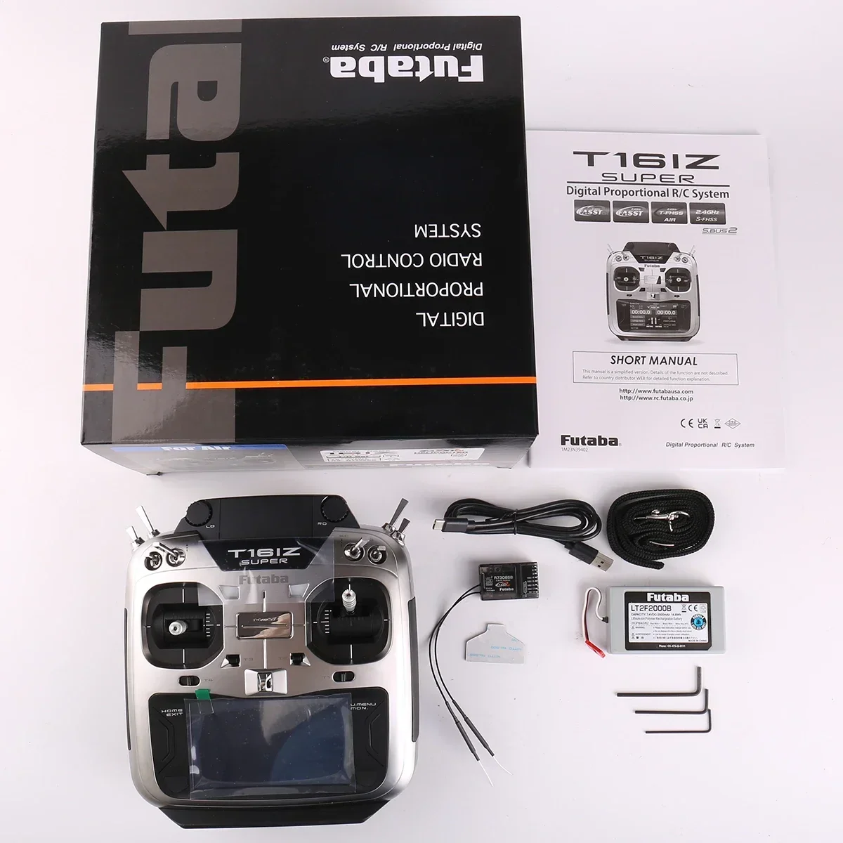 Оригинальный Futaba T16IZS 18-канальный пульт дистанционного управления V3.0, набор языков цветного экрана с приемом R7308SB для радиоуправляемого дрона/самолета1 thumbnail 5