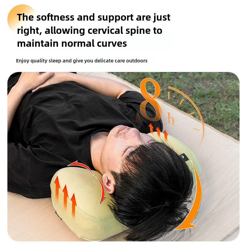 Description Picture 3 of itemHIKEMAN Camping Pillow Memory Foam Cervical Pillow Portable Outdoor Sleeping Pillows for Travel Napping Cool Camping Gear