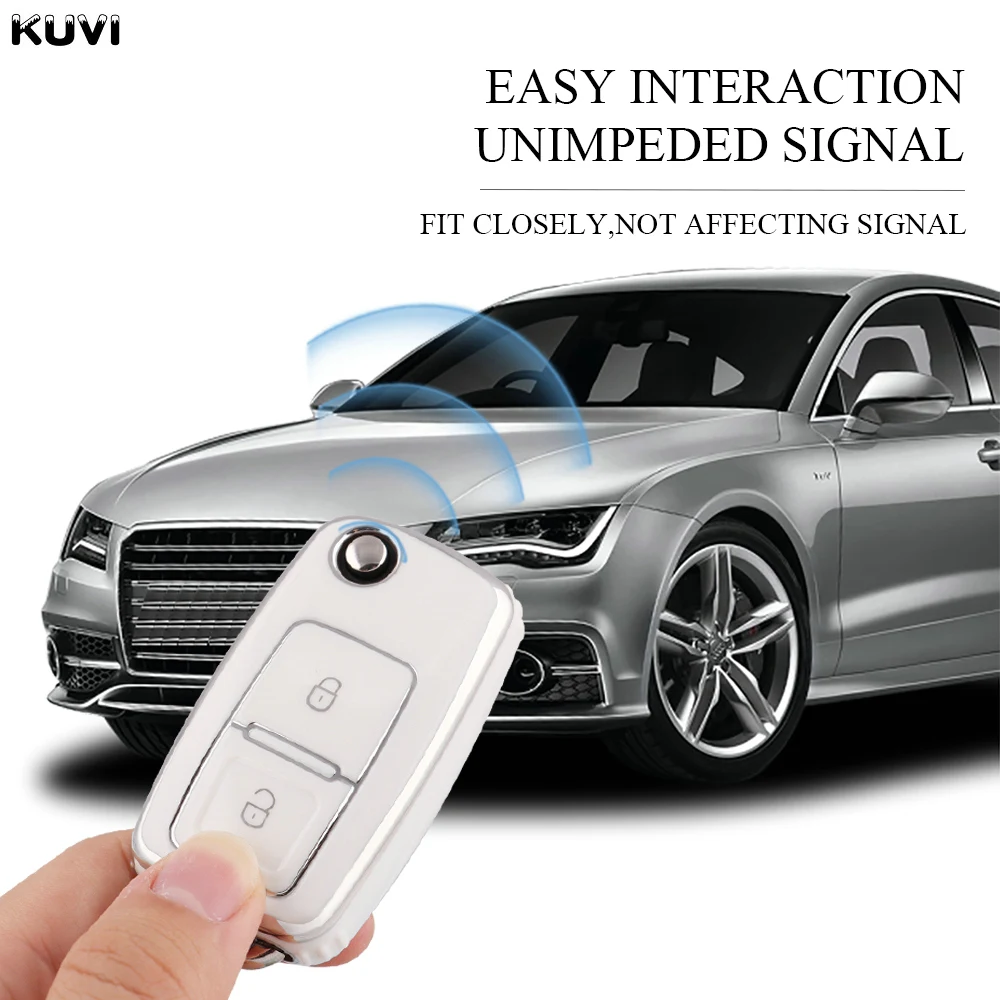 2 3 Buttons TPU Car Key Case for VW Volkswagen