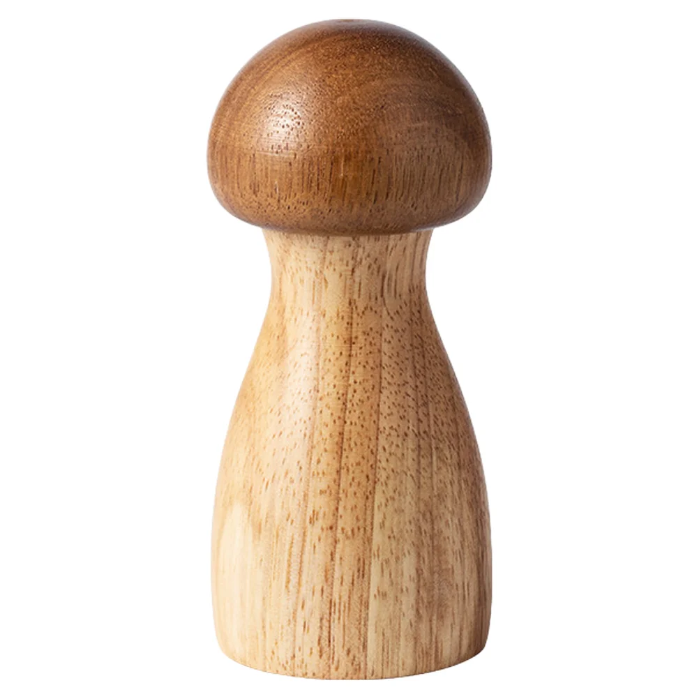 

Adjustable Wooden Pepper Grinder Mushroom Shaped Manual Salt Pepper Grinder