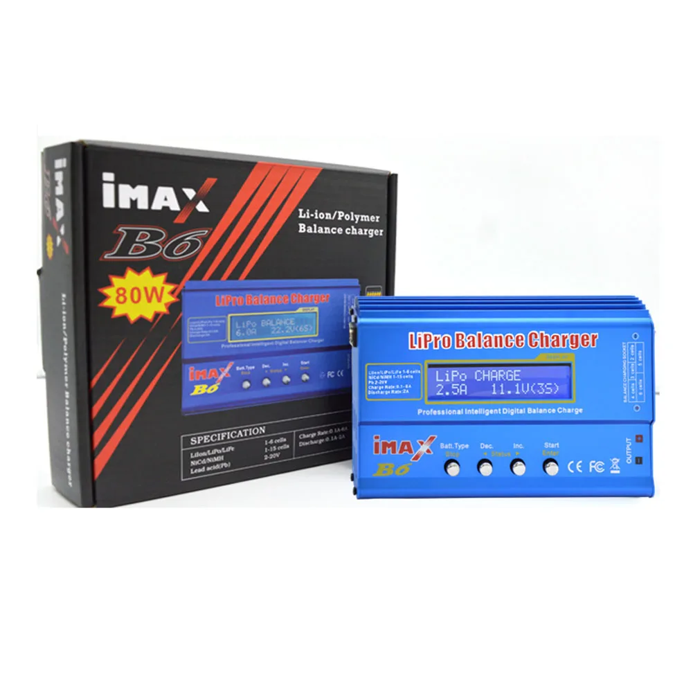 Chargeur RC iMAX B6 80W Lipo NiMH Li-ion 1-6S