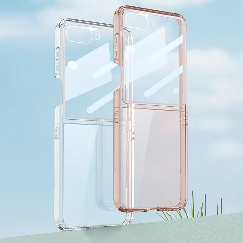 Transparent 360 Glass Case with Built-in Screen Protector