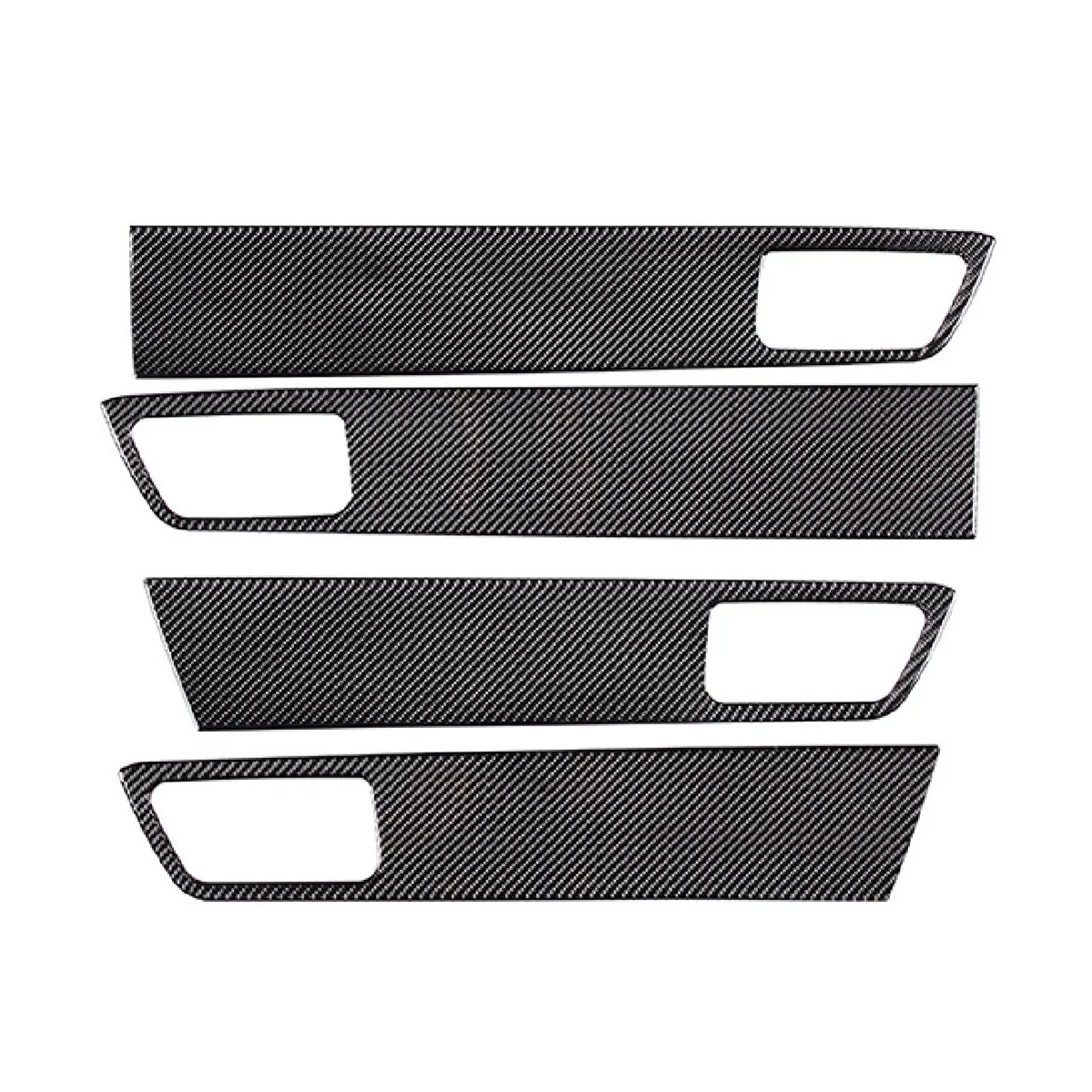 Universal Car Door Handle Trim Guards – Carbon Fiber Design, Magnetic, Scratch Protection, 2-Pack, No Glue