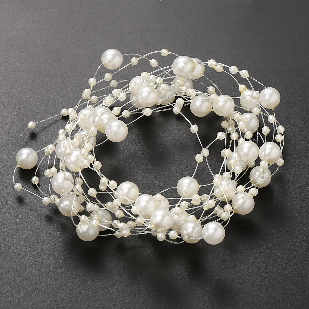 Elegant Acrylic Bead Chain for Decoration and DIY Projects - 5M Long