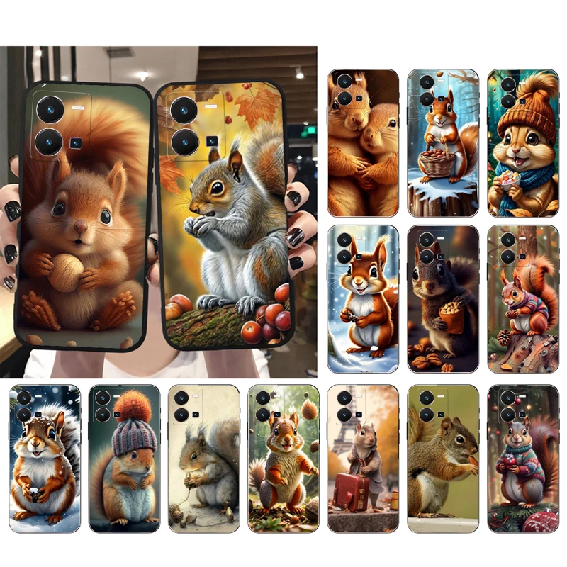 

Squirrel Phone Case For VIVO Y53S Y33S Y01 Y11S Y31 Y21 Y70 Y21S Y72 Y35 V27E V23E V21 V23 Pro V21E