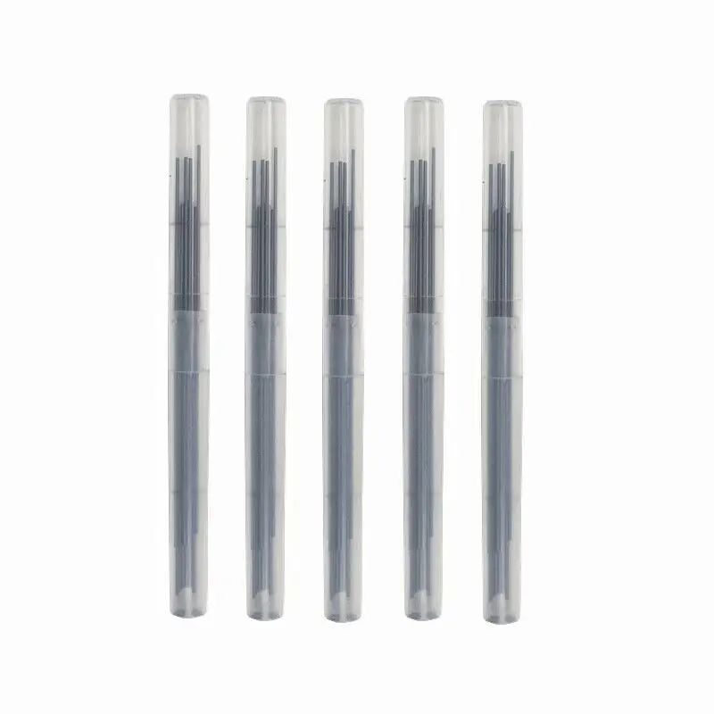 1000 stks Mechanische Potlood Lead 0.5 0.7 0.9mm 2B 60mm Art Drawing Automatische Potlood Vervangbare Vullingen met 2 Buizen Briefpapier (0.9mm