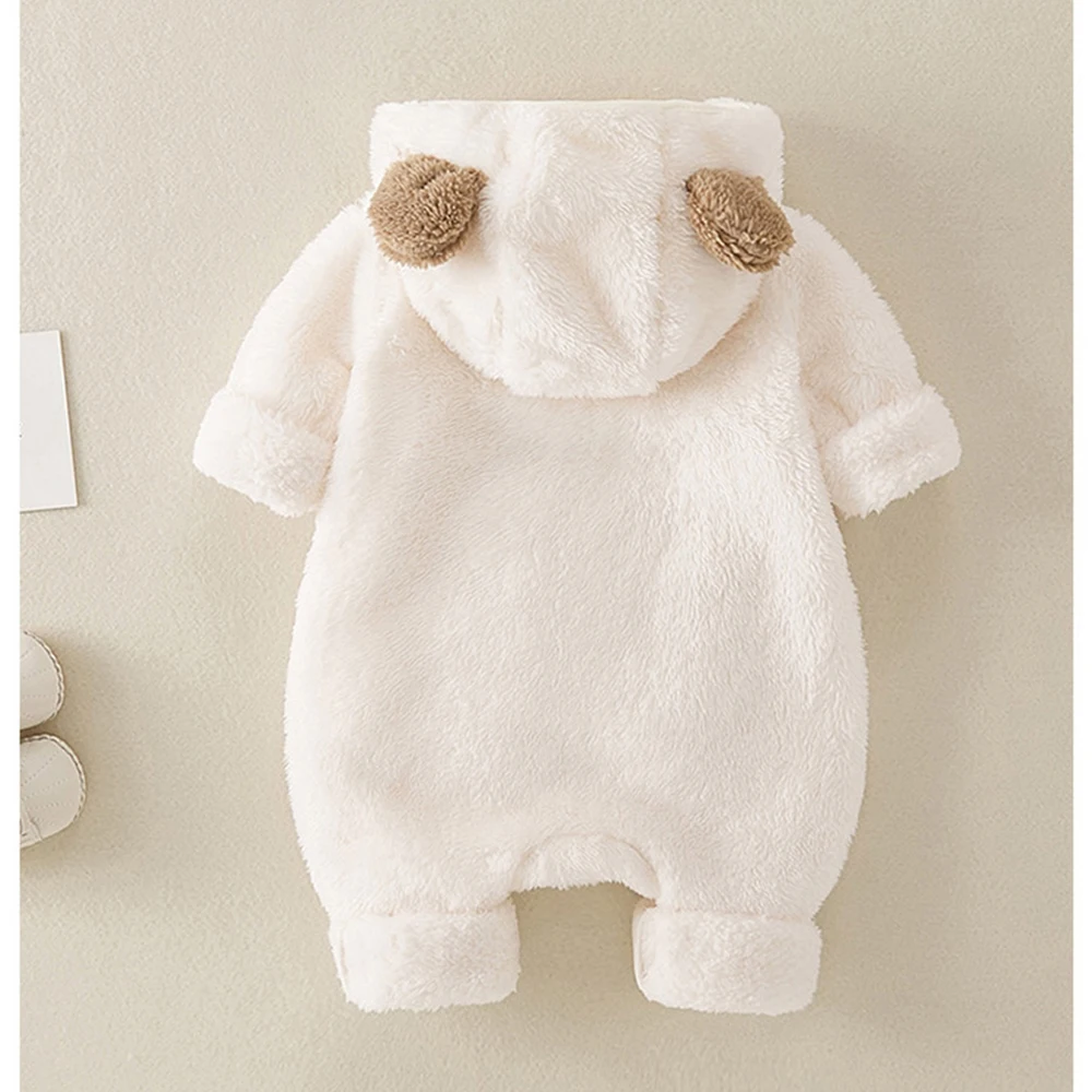 Autumn And Winter Baby Jumpsuit Personalized Embroidered Climbing Suit Baby Jumpsuit Hooded Outdoor Wear