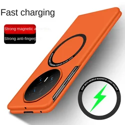 Trendy Frosted Ultra - Thin Hard PC Case - Anti - Drop Magnetic Back Cover - HONOR Magic V3 (Orange)