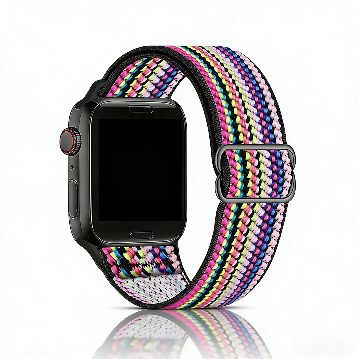 Adjustable Stretchy Nylon Sport Strap for Smartwatches - Unisex Design