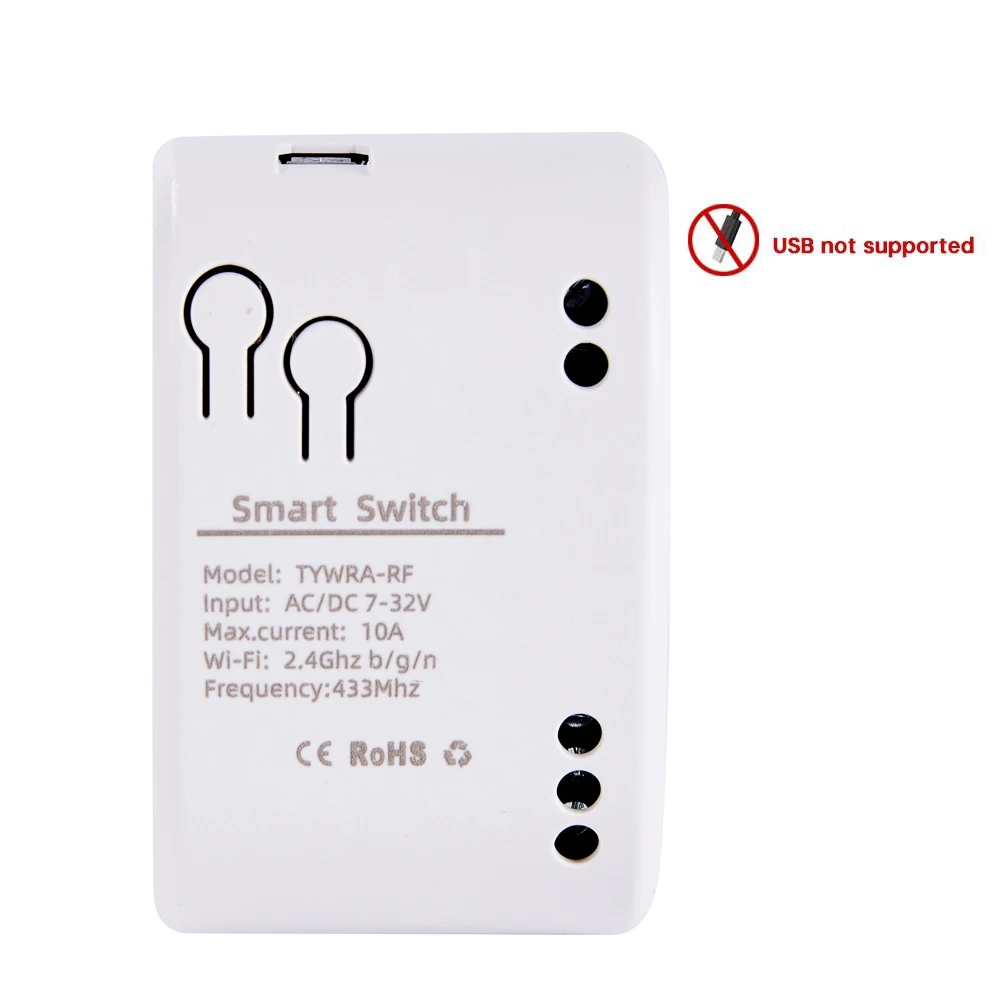 Smart Home WiFi Switch Relay Module with Remote Control & Voice Assistant Compatibility