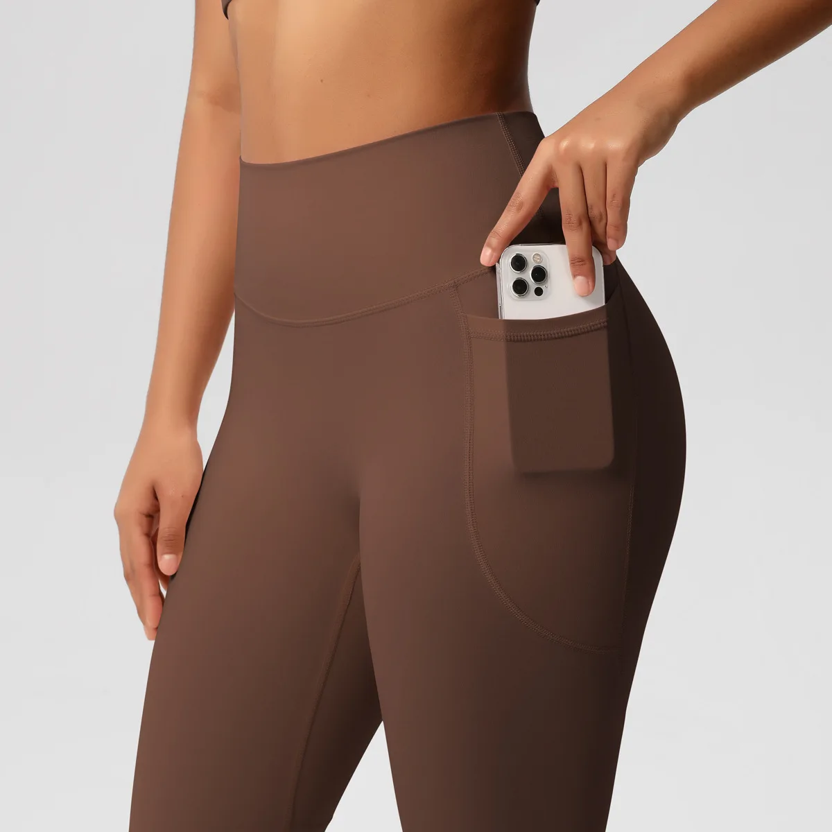 Air Brush High Waist Gym Leggings with Pockets Women Fitness Yoga Pants Female Sports Running Tights Butt Lifting Leggins